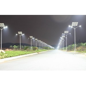 Solar street light on Lingyun Road, Nanchong City, Sichuan Province