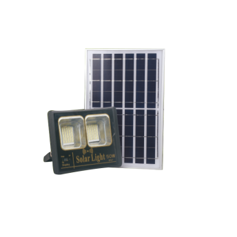 Solar double head flood light