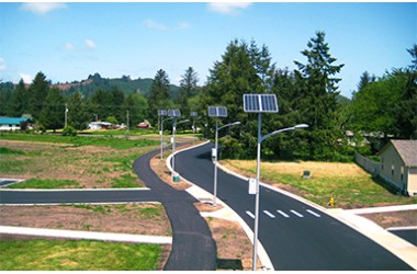 Solar Street Lights in Haikou Road, Xinguo Hotel, Haikou City, Hainan Province